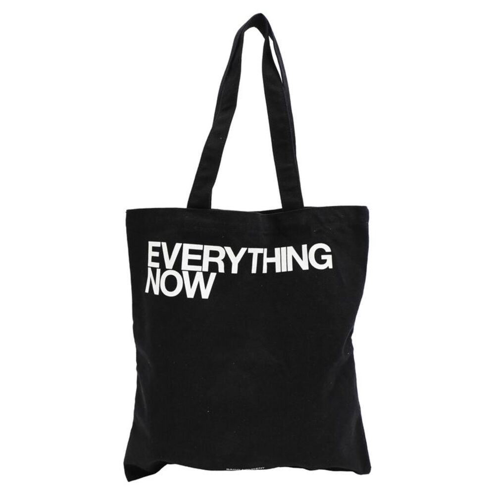 Saint Laurent Everything Now Tote Bag in Black Cotton